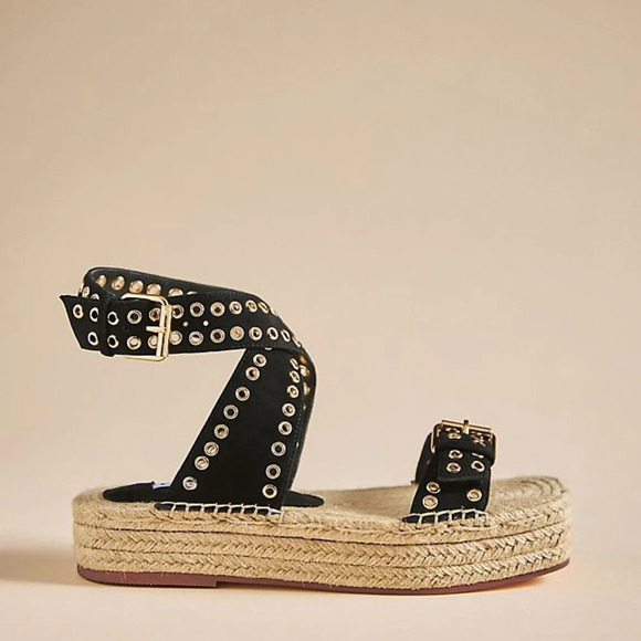 CAVERLEY Spy Espadrille Sandals Size 41/10 - Picture 1 of 9